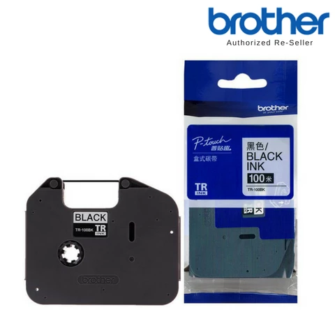 Brother TR-100BK Black ink Ribbon for PT-E800 series